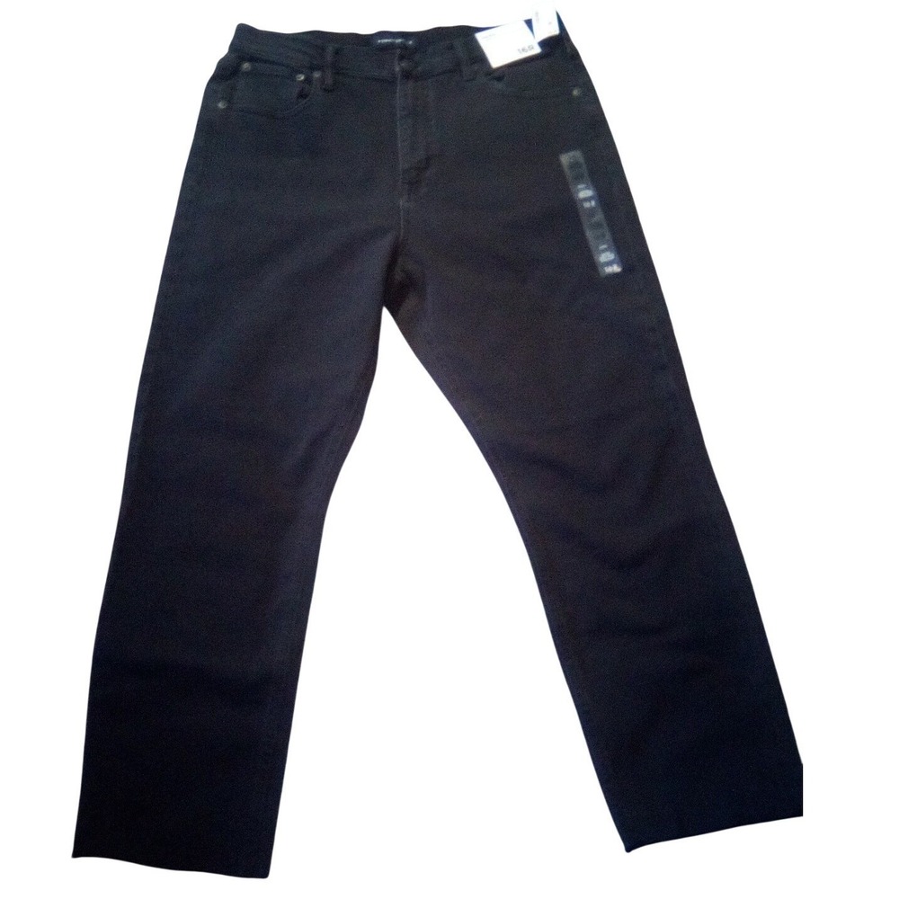Aeropostale Womens Black Super High Rise Straight Stretch Jeans Size‎ 16R